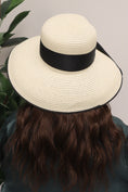 Load image into Gallery viewer, Hepburn Style Straw Hat
