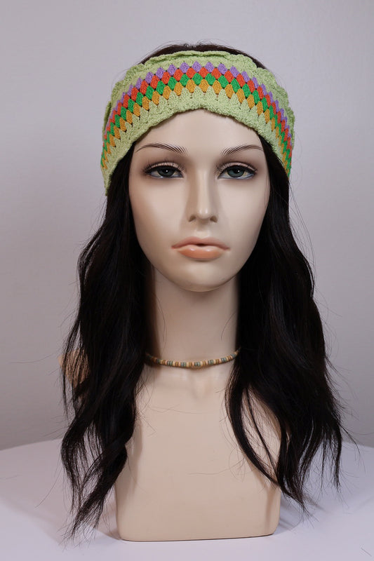 Rainbow Crochet Headband