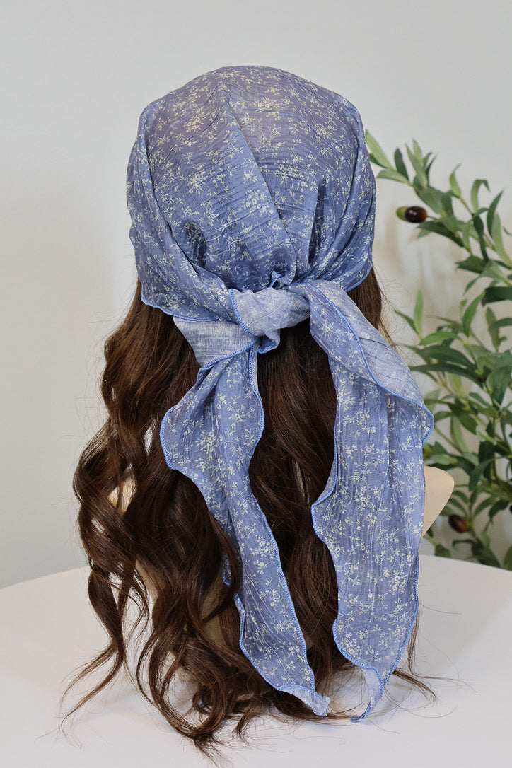 Delicate Flower Head Scarf