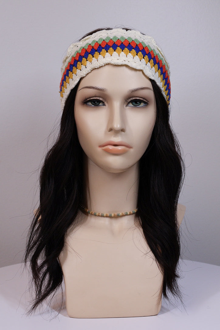 Rainbow Crochet Headband