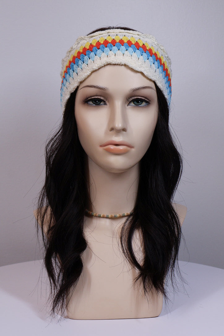 Rainbow Crochet Headband