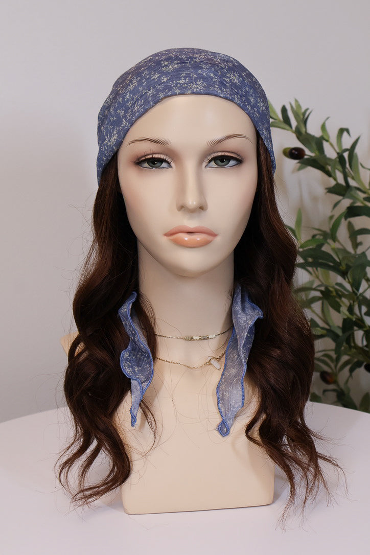 Delicate Flower Head Scarf