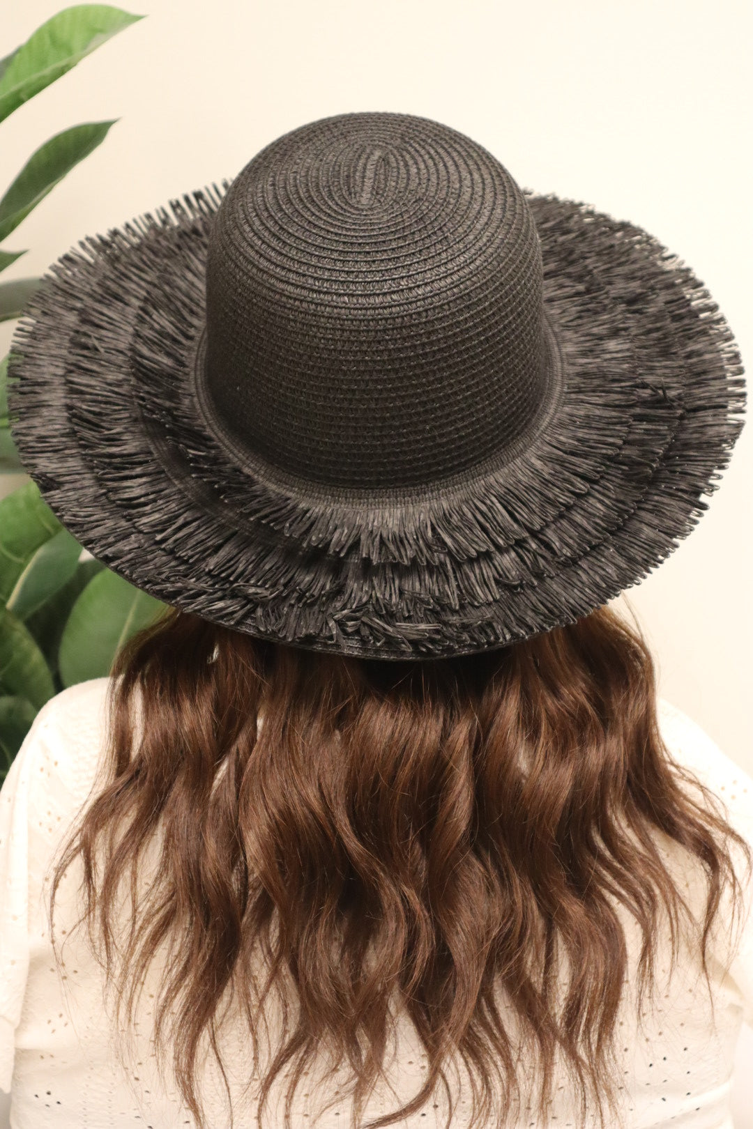 Layered Fringe Straw Hat