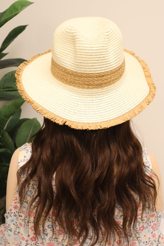 Frayed Brim Beach Hat