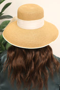 Load image into Gallery viewer, Hepburn Style Straw Hat
