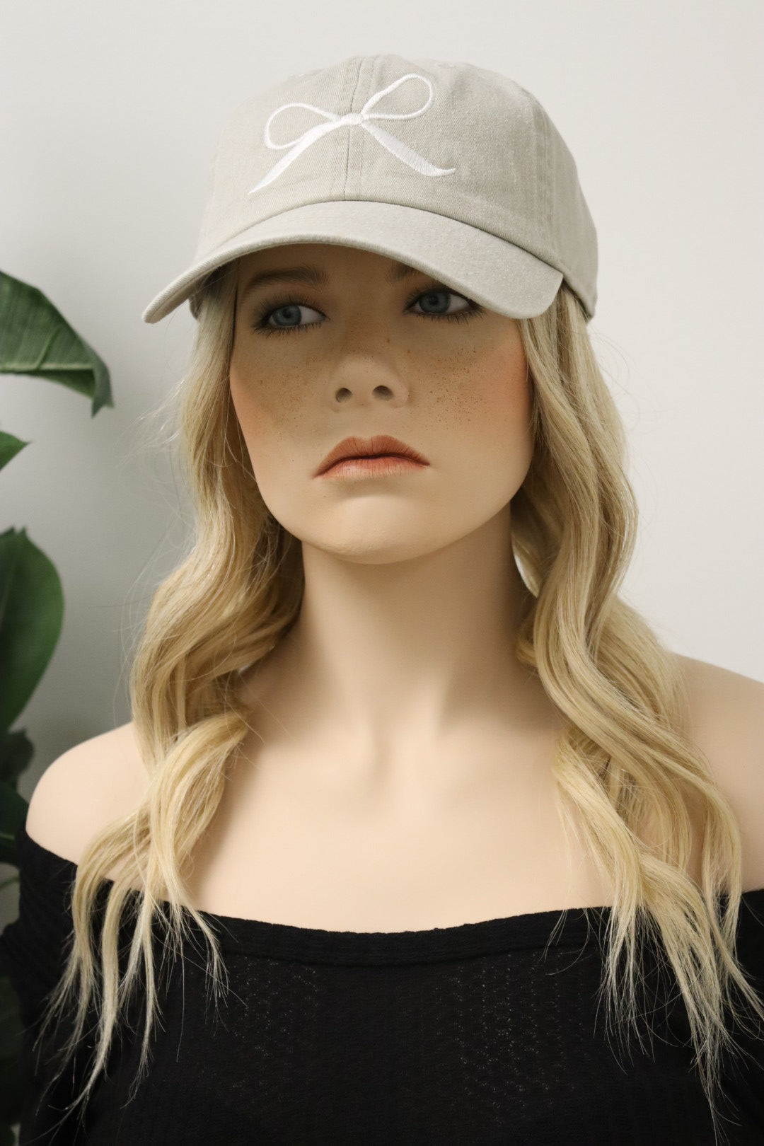 Bow Embroidered Baseball Cap